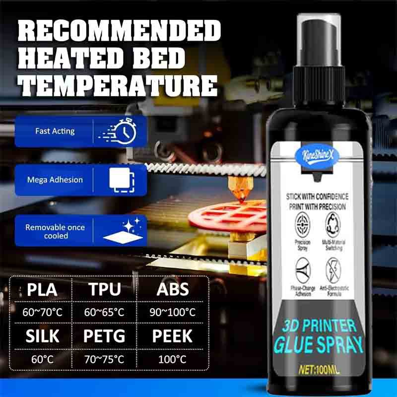 3D Printing Glue Stick - 100ml Strong 3D Printer Adhesive Spray