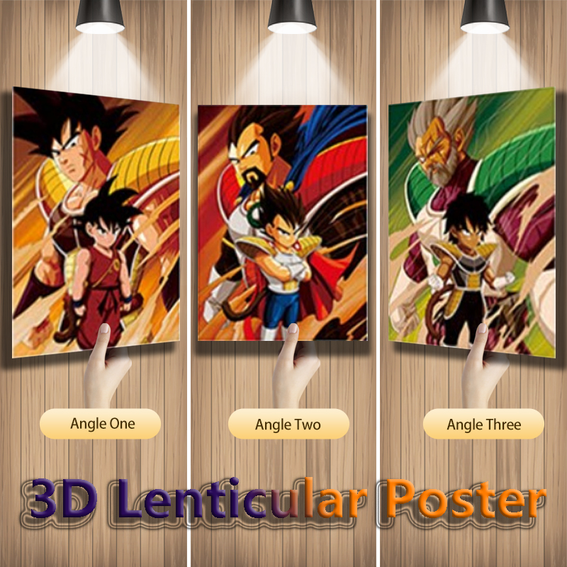 3D Printing Room - Anime Dragon Ball 3D Lenticular Posters