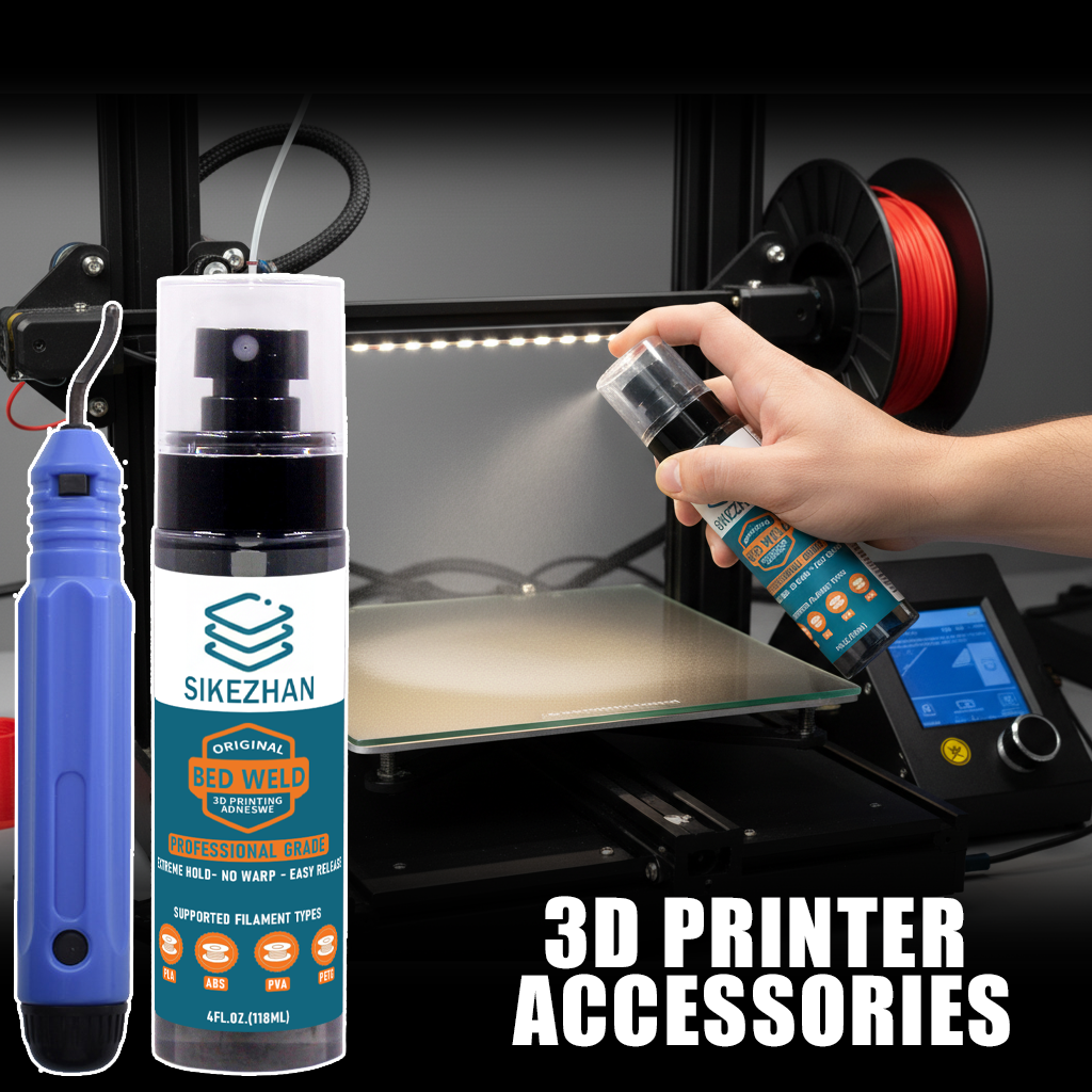 3D Printing Glue Stick - 3D Printer Adhesive Spray + Deburring