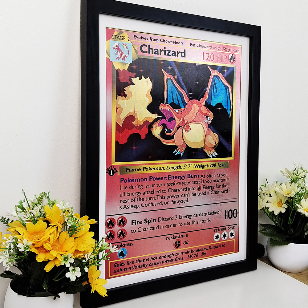 3D Printing Room - Anime Pokemon 3D Lenticular Poster Charizard