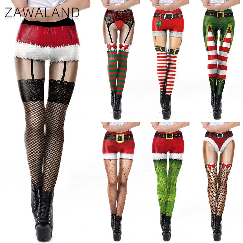 3D Printing Xmas - Zawaland Christmas Yoga Leggings for Women