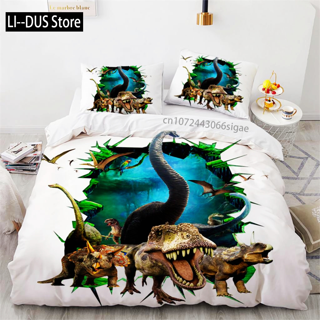3D Printing Room - Dinosaur Duvet Cover Microfiber 3D Animal