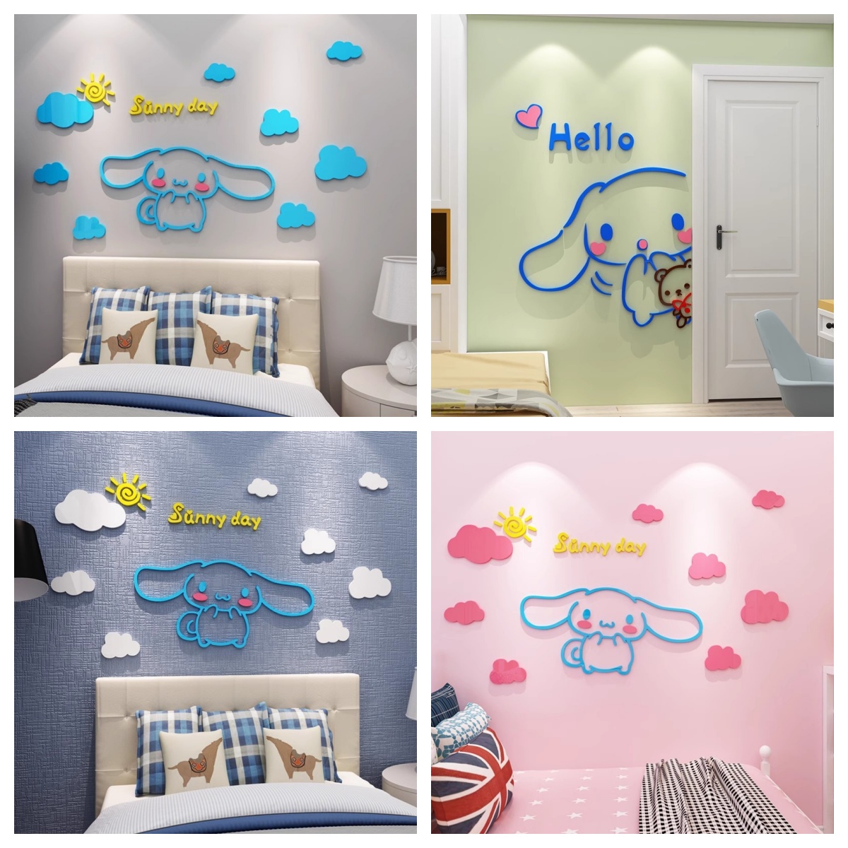 3D Printing Room - Sanrio Stickers Acrylic Layout 3D Stereo