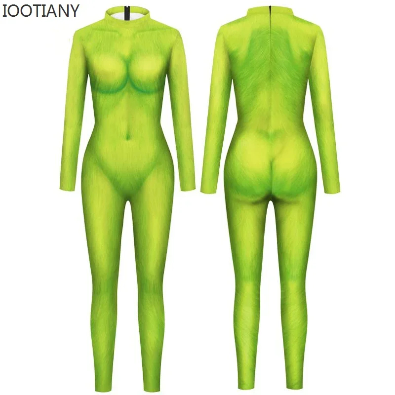 3D Printing Xmas - 3;c,5\h;7/Cosplay Christmas Women Jumpsuit 3d Print