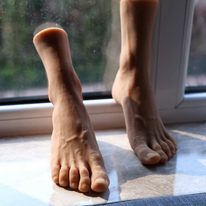 Silicone Sock Hotend - Realistic Male Foot Model Handsome Silicone
