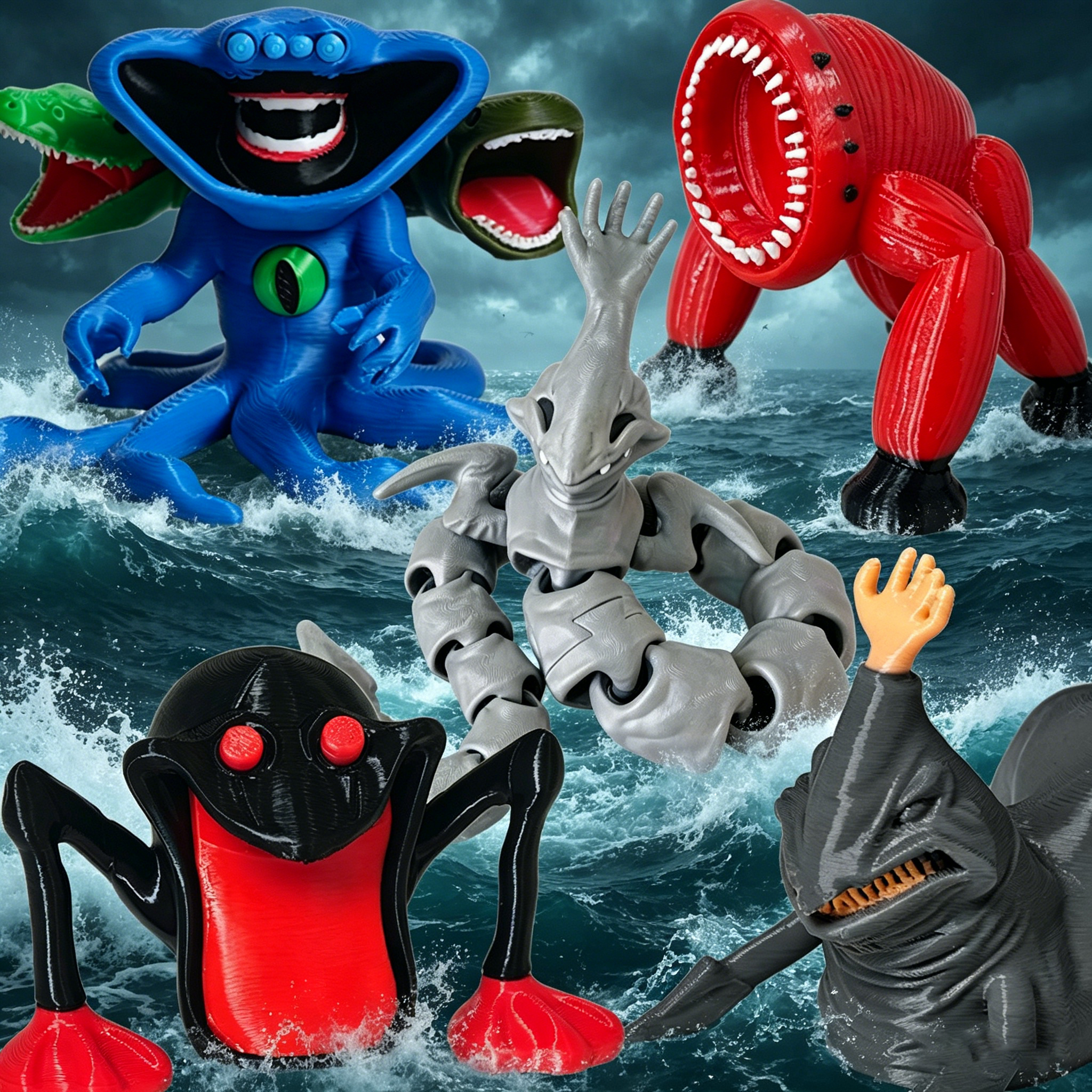3D Printing Xmas - New 3D Printing Sea Eater Bloop