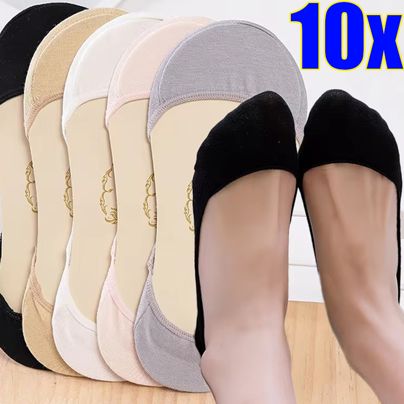 Silicone Sock Hotend - Women Cotton Sock Slippers 1/5Pairs Summer