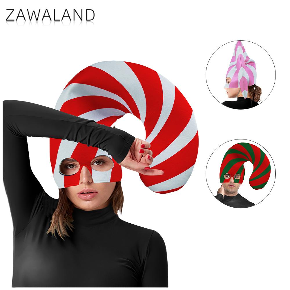 3D Printing Xmas - Zawaland Candy Cane Christmas Hat Red