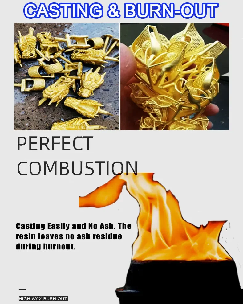 3D Printing Uv Resin - Professional 500g/1000g 3D High Wax UV