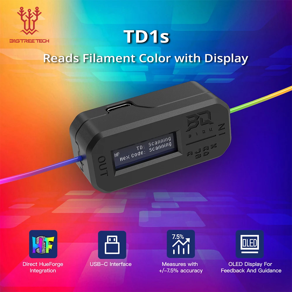 BIGTREETECH TD1s Reads Filamen - 3D Printing Industry recension och pris