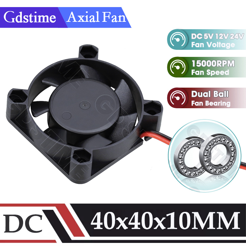 Gdstime 4010 Fan 24V 12V 5V US - Cooling Fan 40Mm 3D recension och pris
