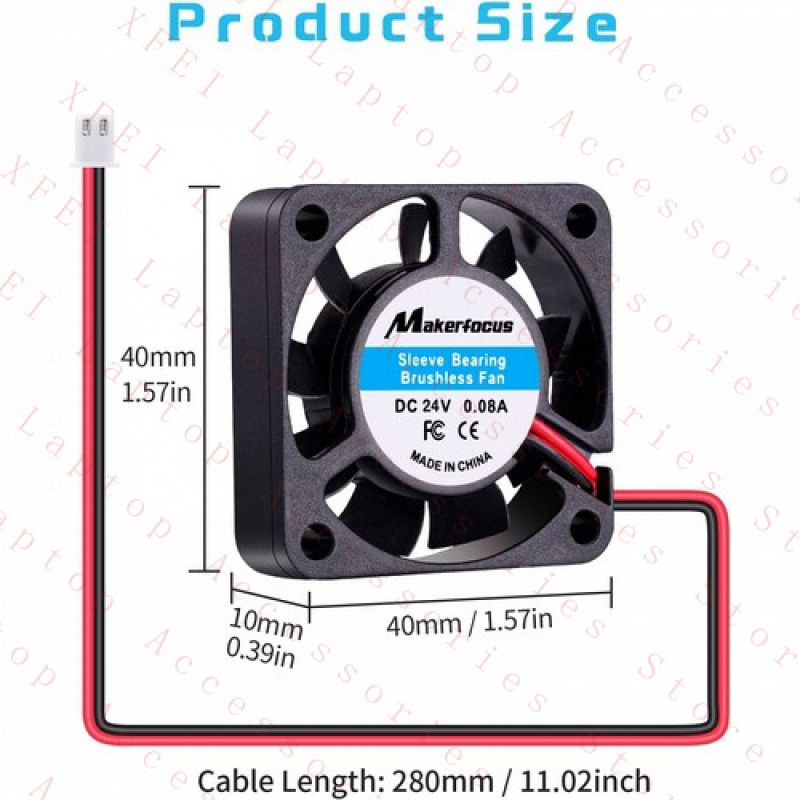 F 8pcs Mini Silent 3D Printer  - Cooling Fan 40Mm 3D recension och pris