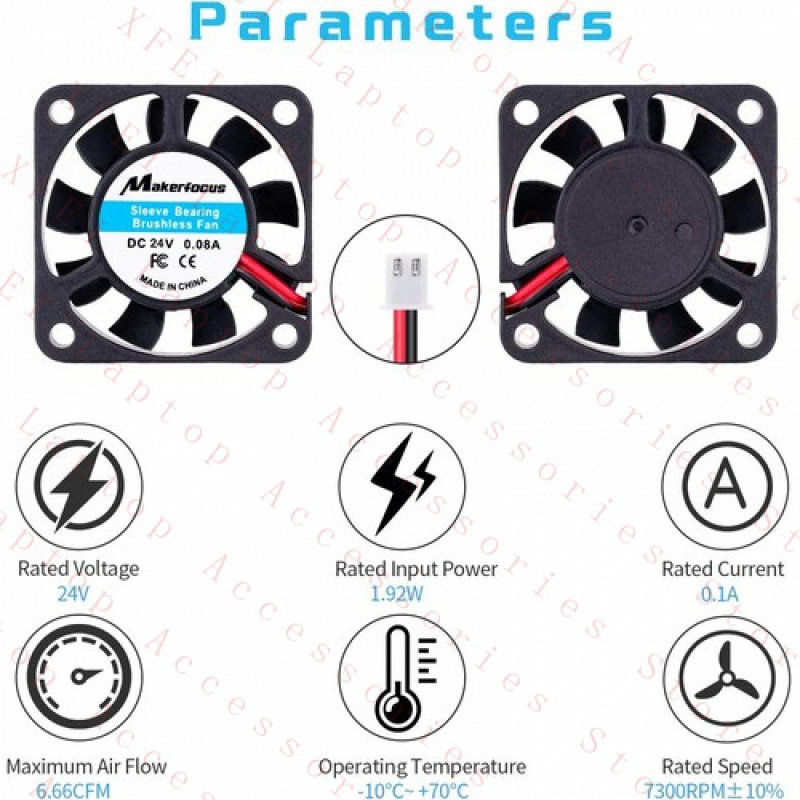 F 8pcs Mini Silent 3D Printer  - Cooling Fan 40Mm 3D recension och pris
