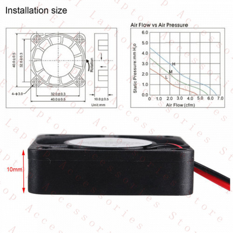 F 4X 12V Laptop 3D Printer DVR - Cooling Fan 40Mm 3D recension och pris