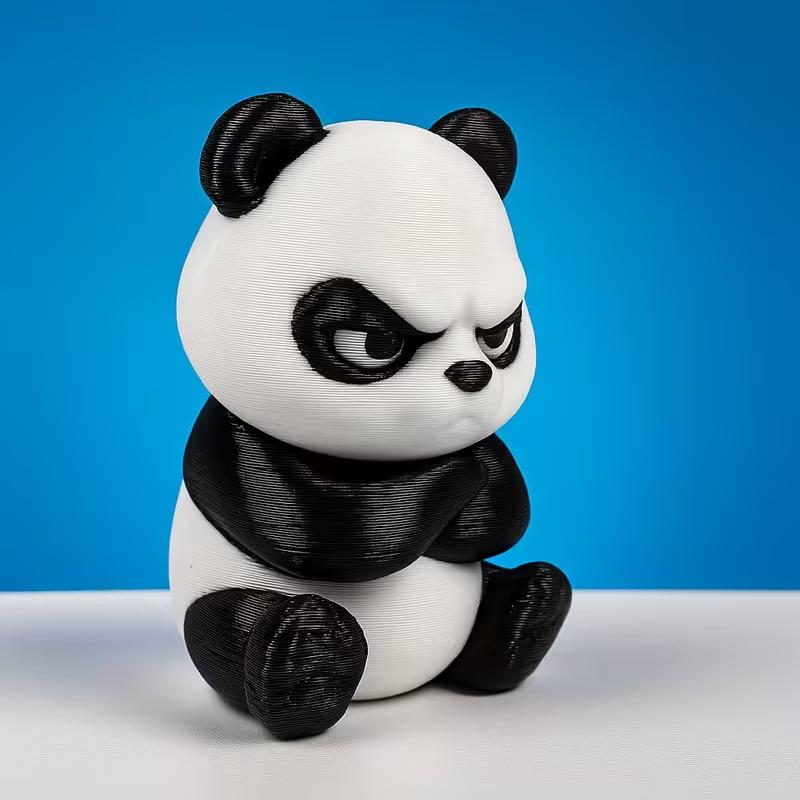 1pc 3D Printed Angry Panda Fig - 3D Printing App recension och pris