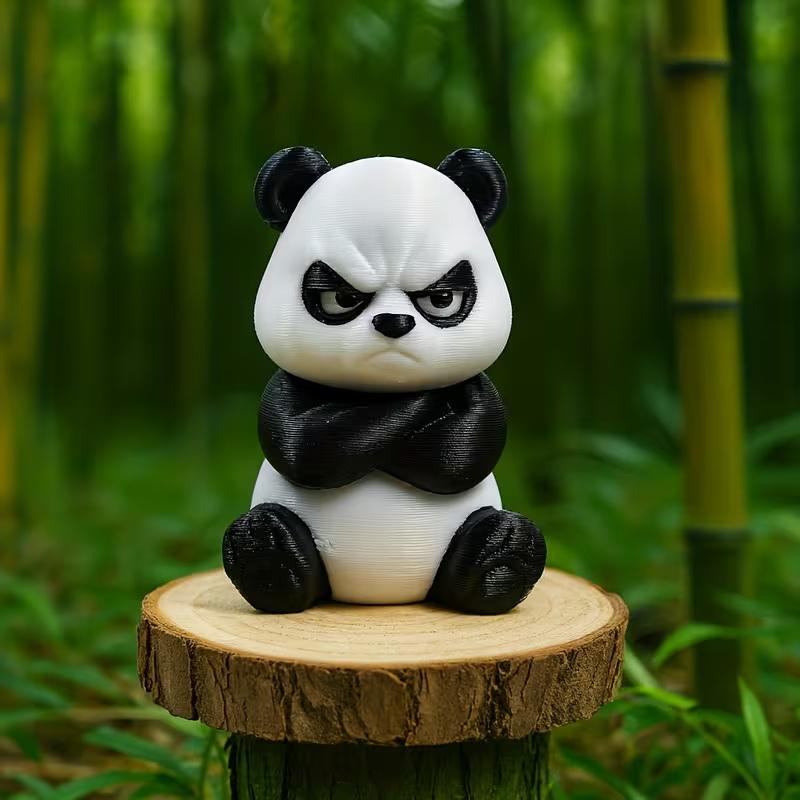 1pc 3D Printed Angry Panda Fig - 3D Printing App recension och pris