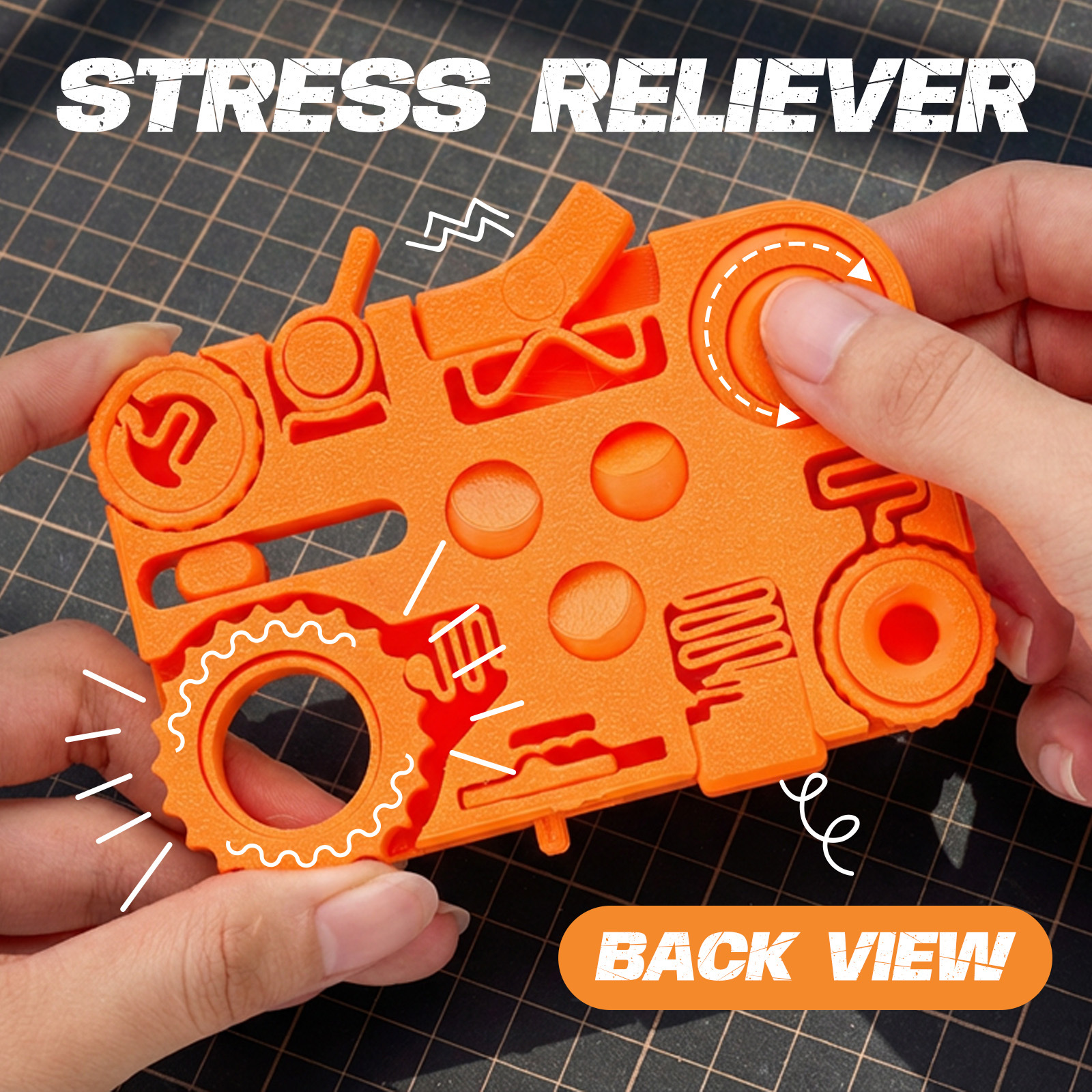 12-in-1 Stress Relief Toy 3D P - 3D Printing Gundam recension och pris