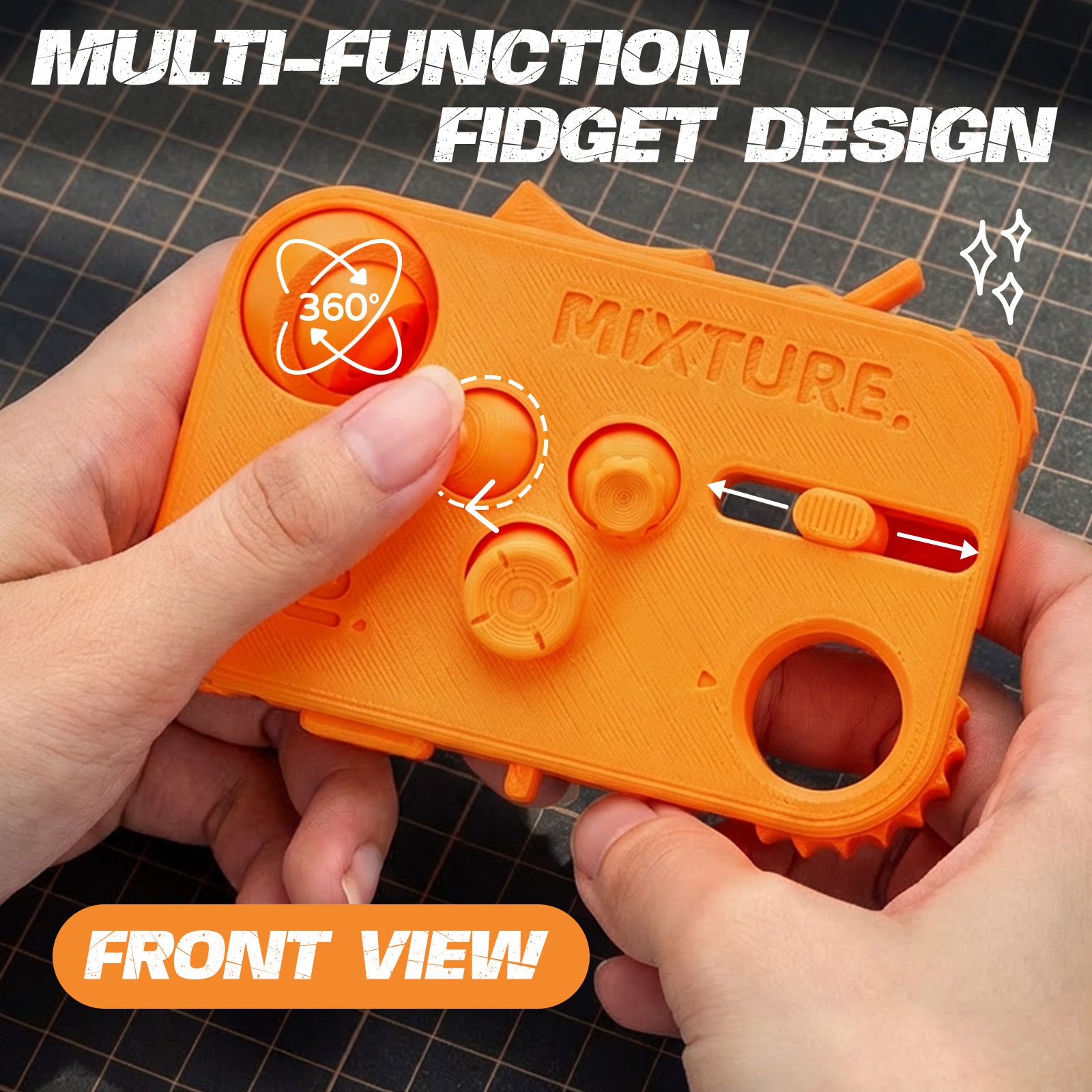 12-in-1 Stress Relief Toy 3D P - 3D Printing Gundam recension och pris