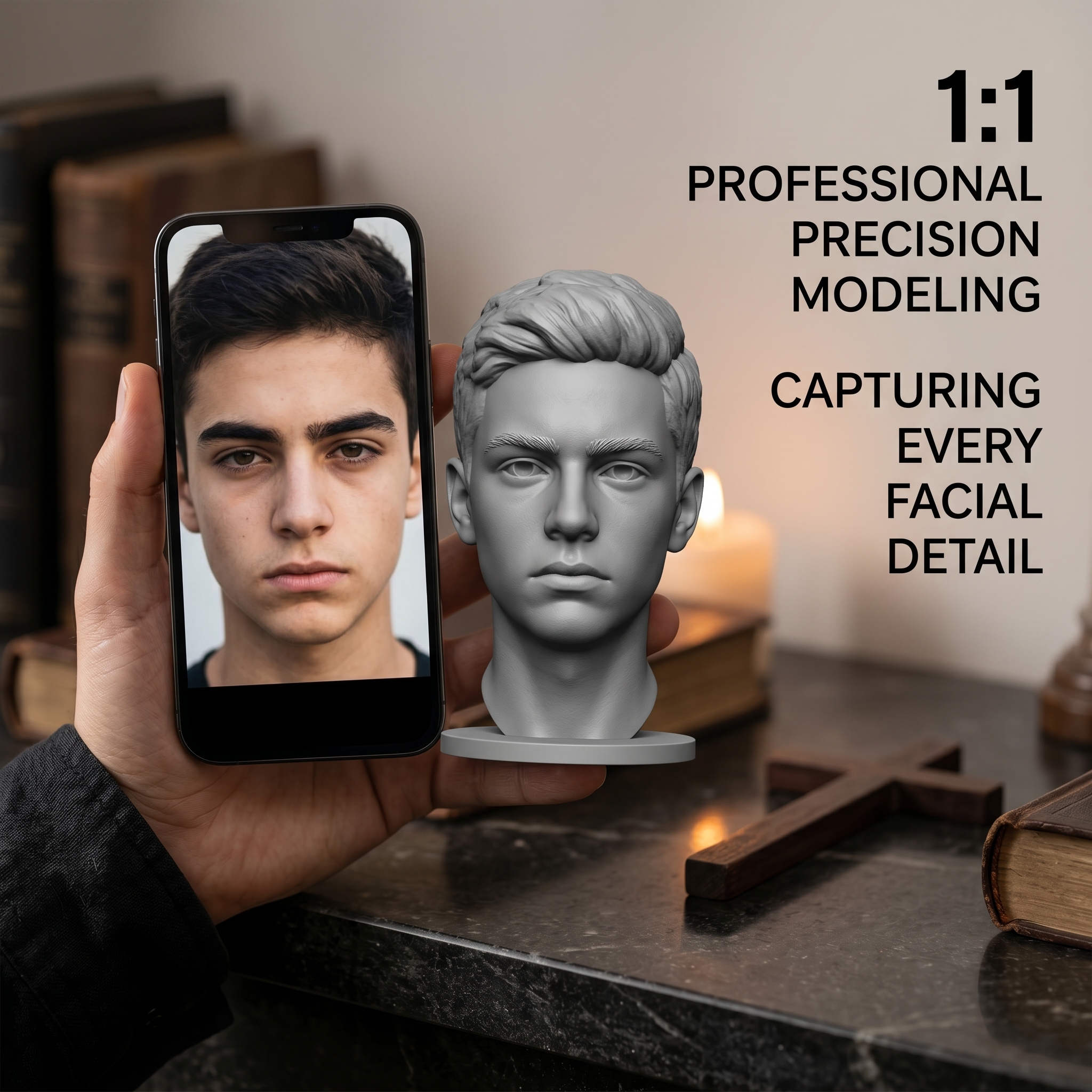 Personalized 3D Printed Bust F - 3D Printing App recension och pris