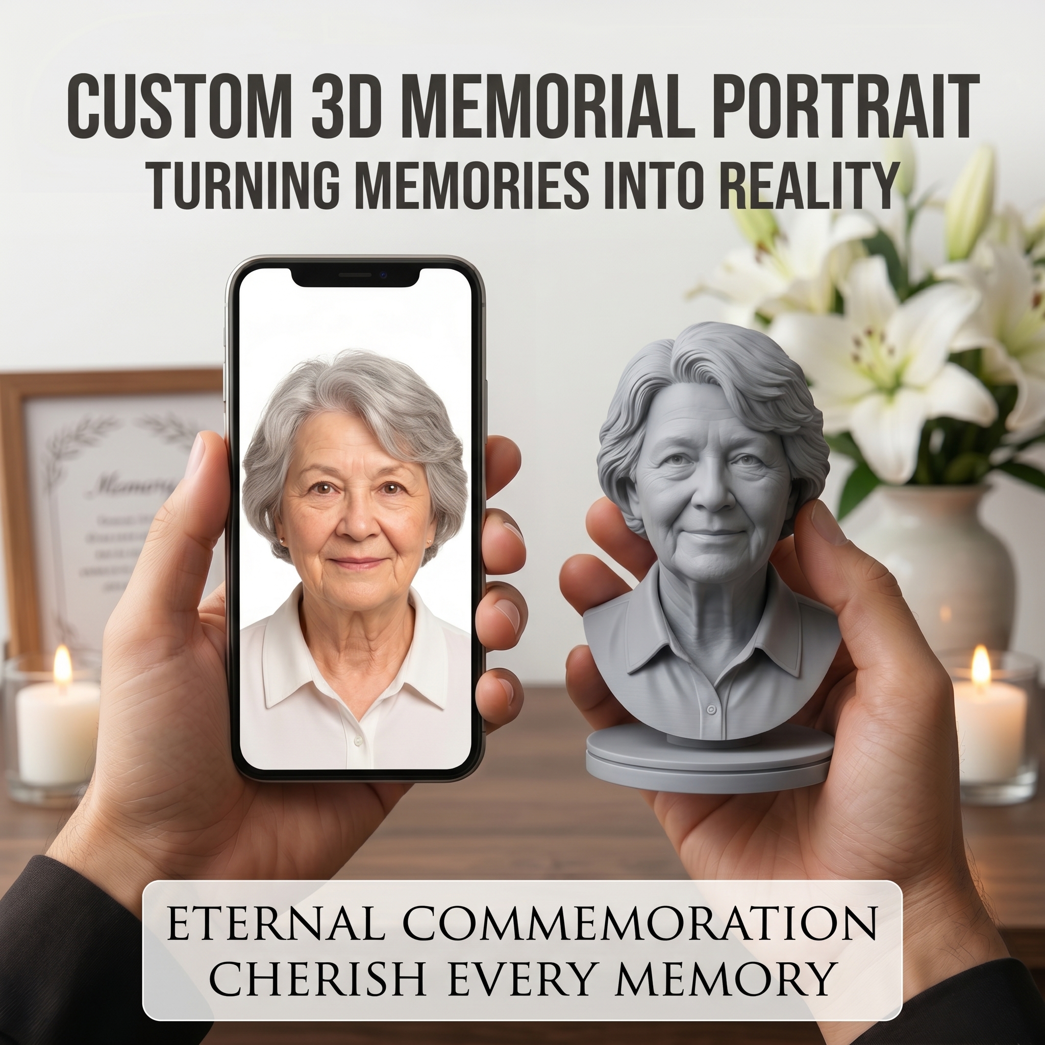 Personalized 3D Printed Bust F - 3D Printing App recension och pris