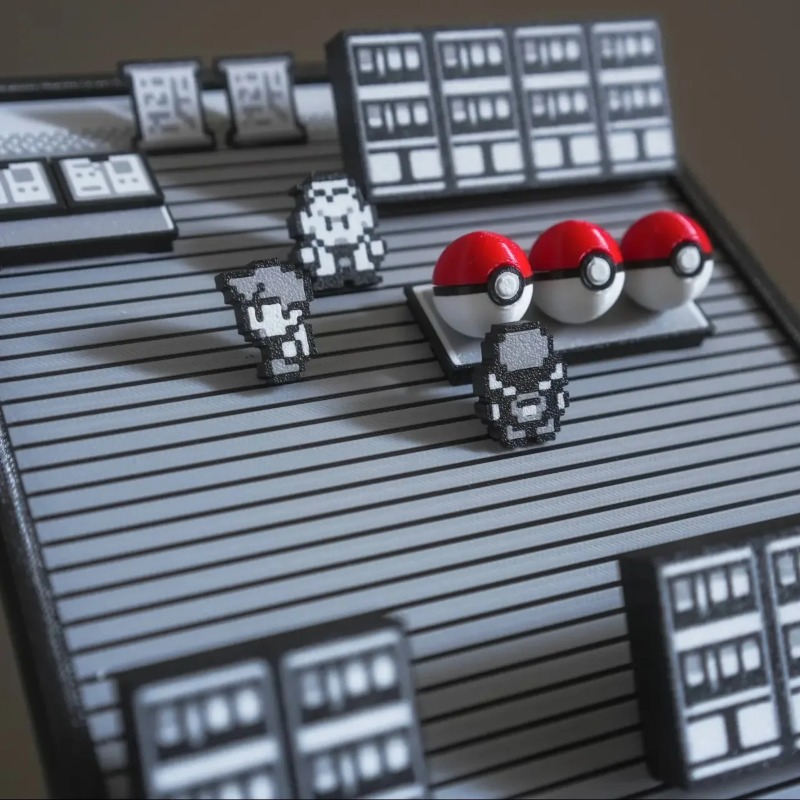 Pokemon Gold Silver Scene Figu - 3D Printing Simulator recension och pris