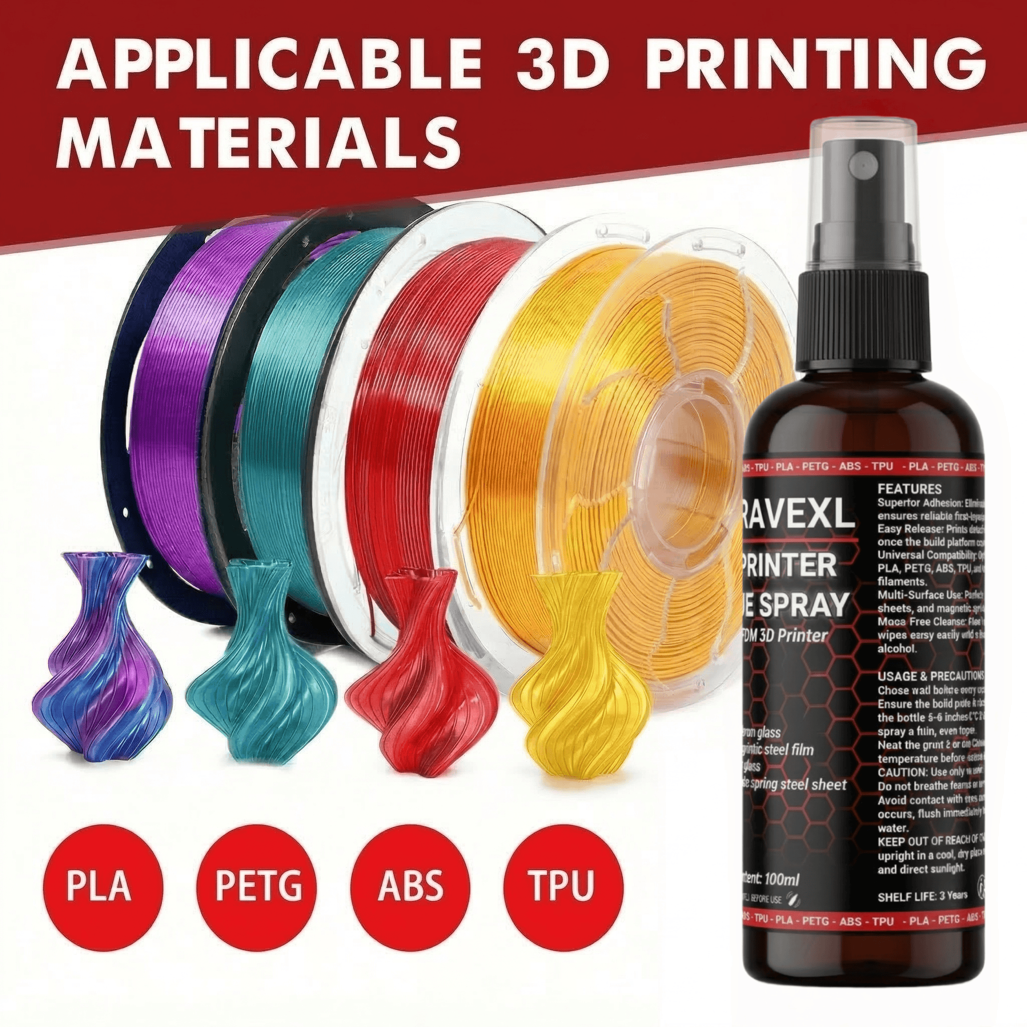 3D Printer Bed Adhesive Spray  - 3D Printing Glue Stick recension och pris