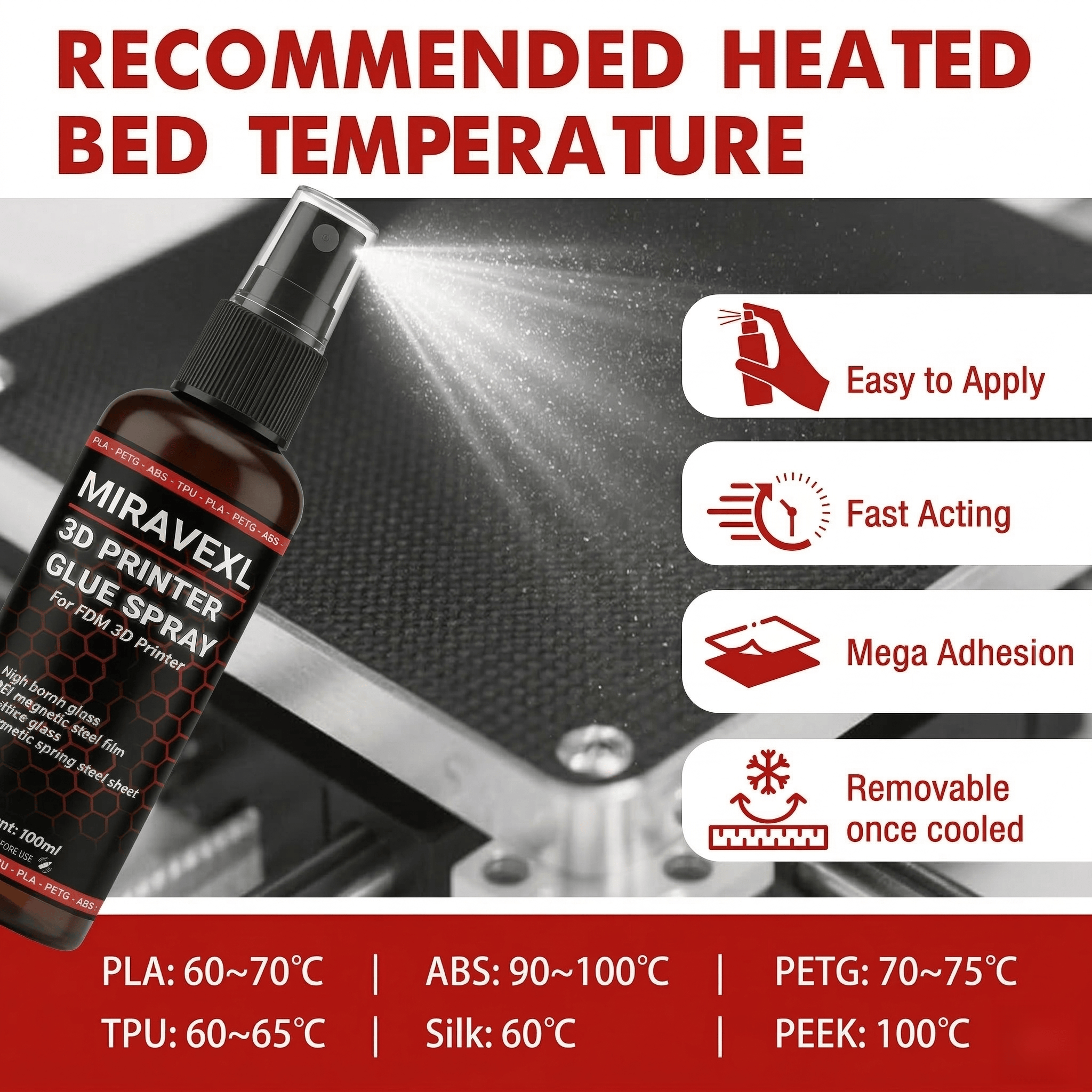 3D Printer Bed Adhesive Spray  - 3D Printing Glue Stick recension och pris