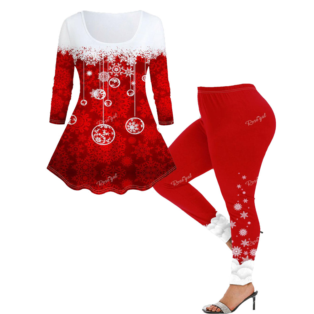 Plus Size Women's Christmas Ou - 3D Printing Xmas recension och pris