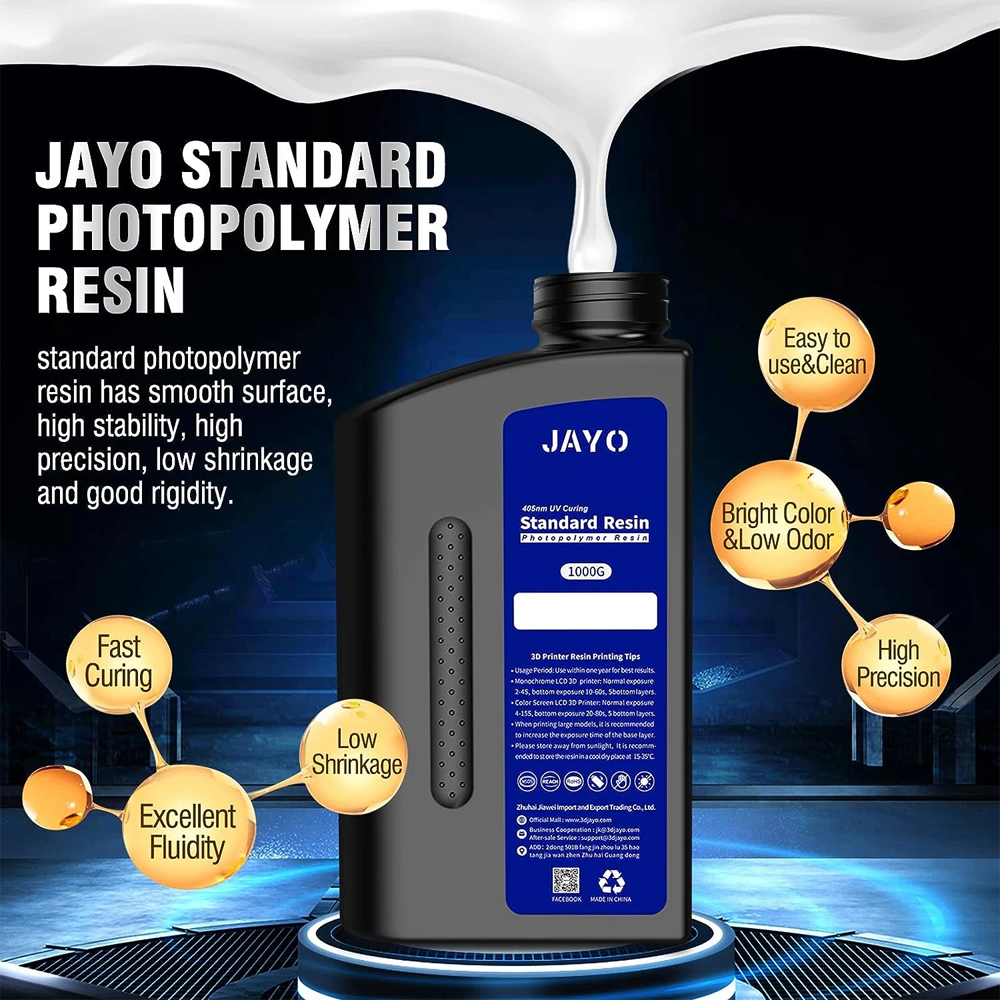 JAYO 3D Resin 1KG standard/ABS - 3D Printing Uv Resin recension och pris