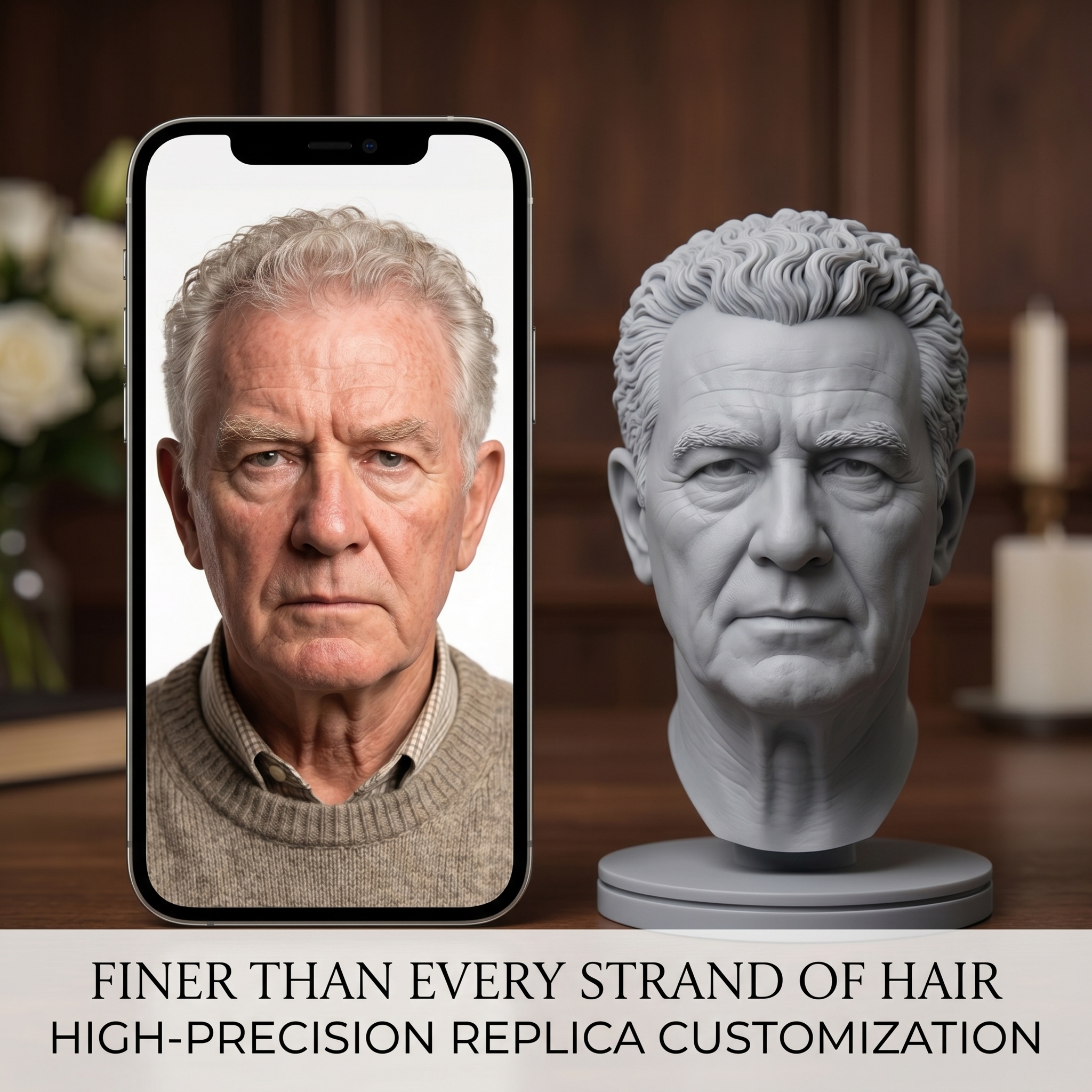 Custom 3D Bust Figurine, Perso - 3D Printing App recension och pris