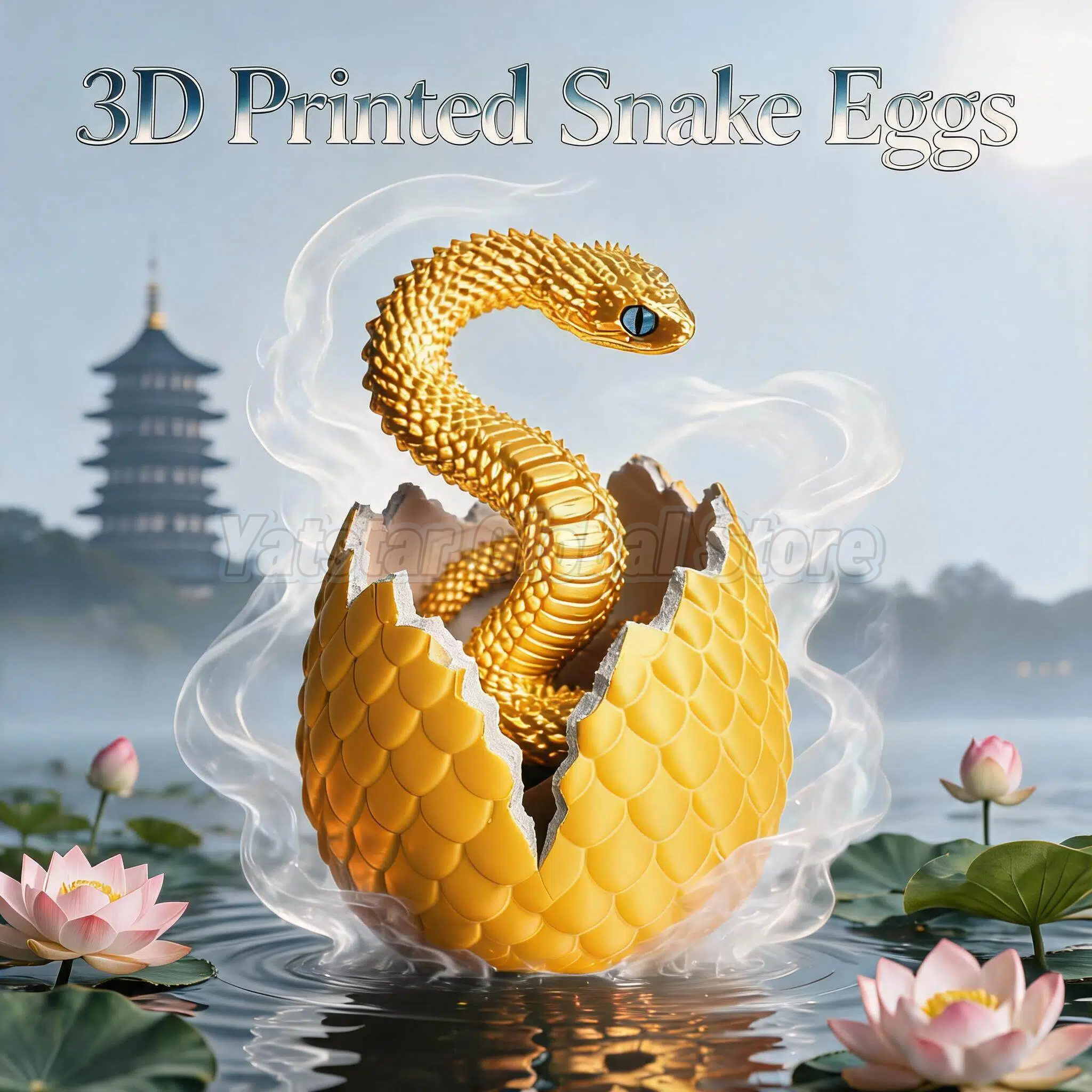 3D Printed Snake Egg Toy Creat - 3D Printing Gundam recension och pris