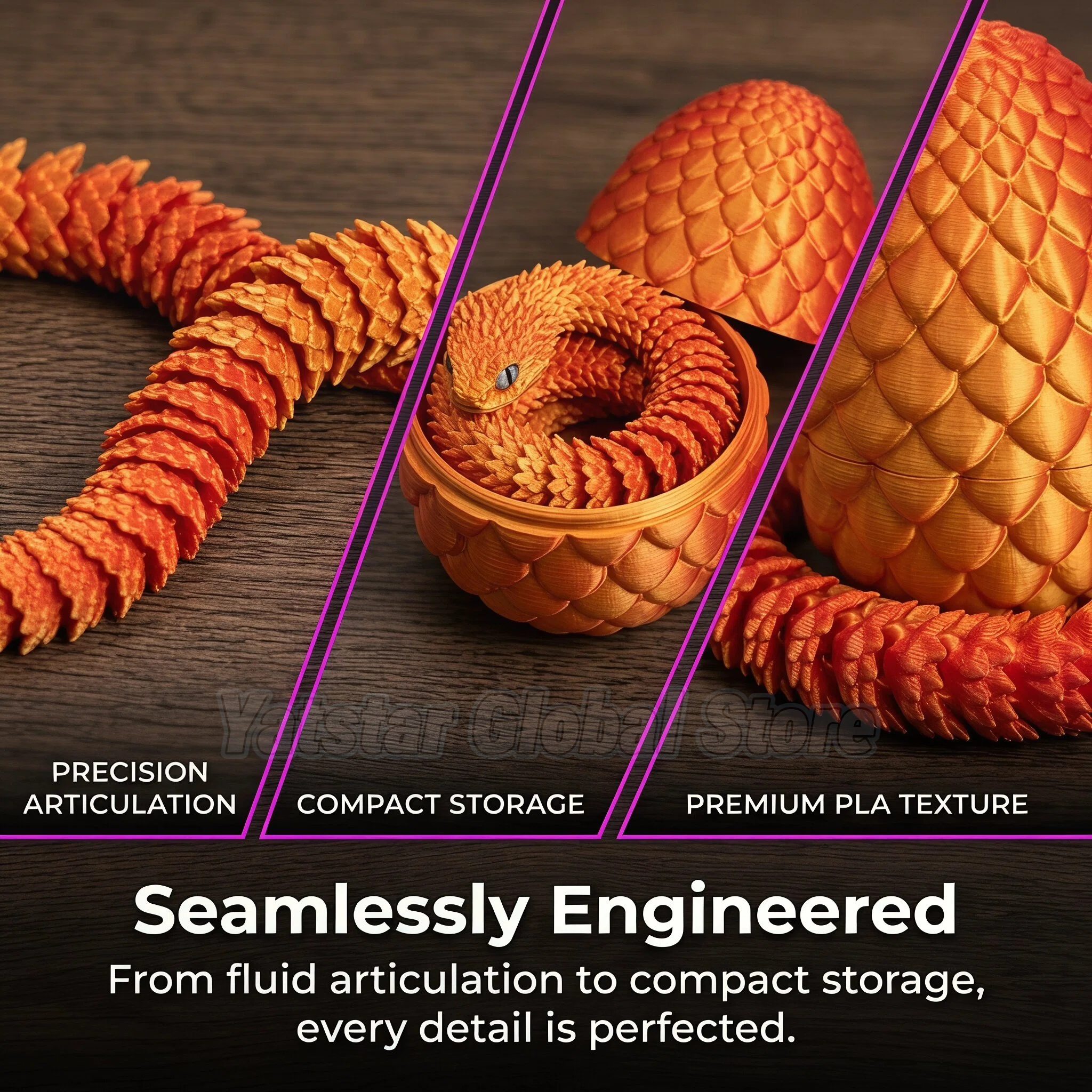 3D Printed Snake Egg Toy Creat - 3D Printing Gundam recension och pris